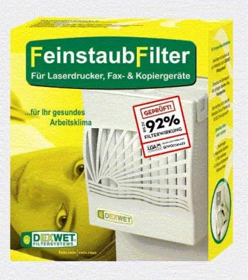Giftige Toner- und Feinstäube im Büroalltag - Dexwet Filter reduziert toxische Emissionen Bild: Giftige Toner- und Feinstäube im Büroalltag - Dexwet Filter reduziert toxische Emissionen