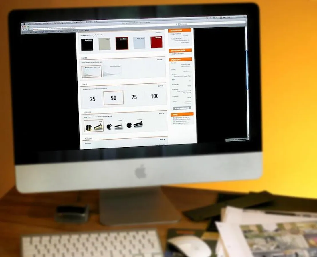 TECCO:BOOK Configurator: Buchcover individuell gestalten.