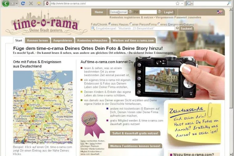 Bild: 26 Dateitypen auf time-o-rama.com