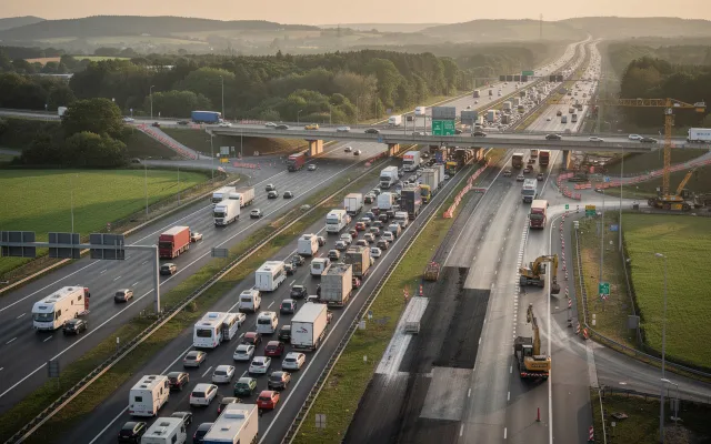 Bild: Ferien-Stau-Prognose - Welche Strecken sind diesmal durch Baustellen besonders gefährdet?