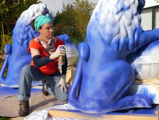 Bild: Ute Herrmann gestaltet Bergische Löwen