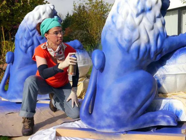 Bild: Ute Herrmann gestaltet Bergische Löwen