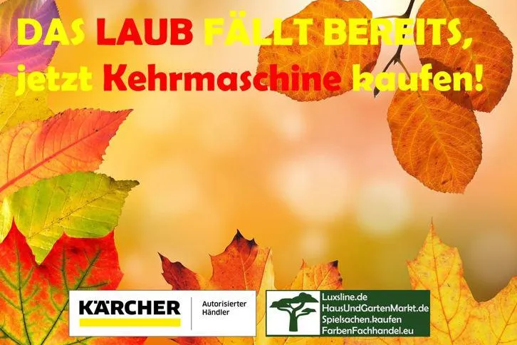 Verkauf von Kehrmaschinen startet bereits jetzt bei HausUndGartenMarkt.de Bild: Verkauf von Kehrmaschinen startet bereits jetzt bei HausUndGartenMarkt.de