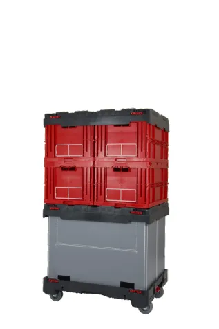 Bild: Der wendige Behälter-Dolly von Smart-Flow