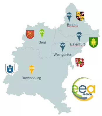 Bild: Zum ersten Mal das eea-Label 'vorbildliche Energie- und Klimaschutzregion' verliehen.