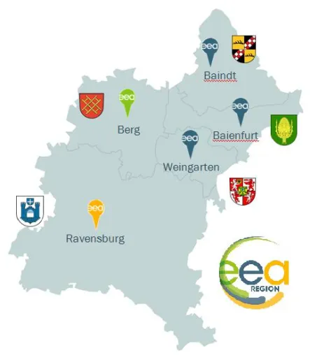 Zum ersten Mal das eea-Label 'vorbildliche Energie- und Klimaschutzregion' verliehen. Bild: Zum ersten Mal das eea-Label 'vorbildliche Energie- und Klimaschutzregion' verliehen.