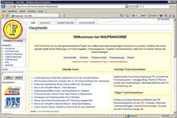 Bild: WikiFranchise: Neues Lexikon rund ums Franchising geht online