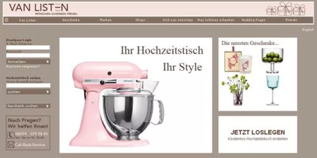 Exklusives in die Küche - VAN LISTEN zeigt neue Geschenke für den Hochzeitstisch Bild: Exklusives in die Küche - VAN LISTEN zeigt neue Geschenke für den Hochzeitstisch