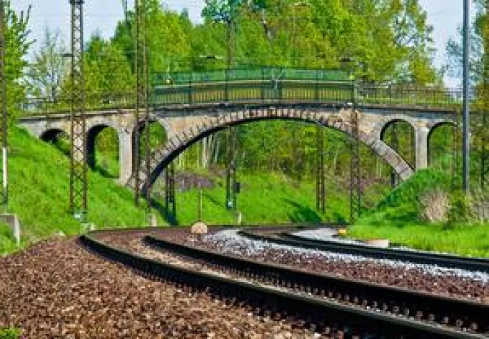 Bild: Eisenbahnverkehrswege in NRW