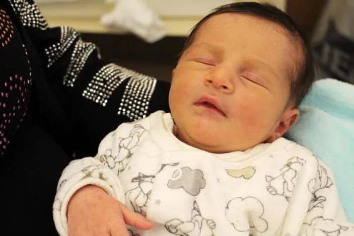 Bild: Erstes Baby in 2017 am Klinikum Lüdenscheid