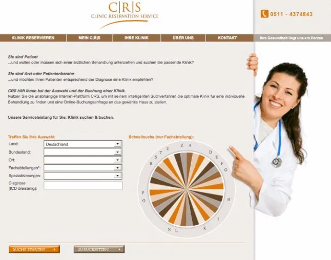 Bild: CRS-Klinikportal stellt sein Angebot vor