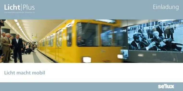 Licht | Plus bei Semperlux | Licht macht mobil | 29.11.2010, 18 Uhr Bild: Licht | Plus bei Semperlux | Licht macht mobil | 29.11.2010, 18 Uhr