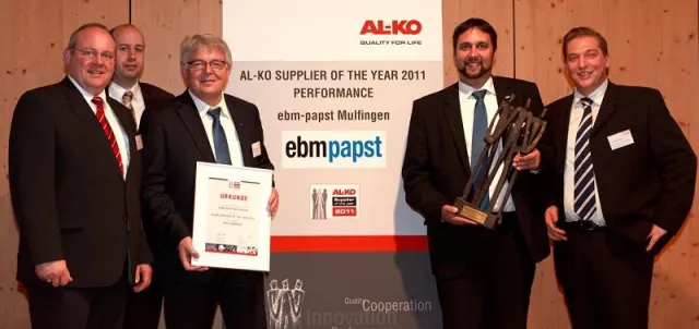 Bild: ebm-papst gewinnt „AL-KO Supplier of the Year“ Award