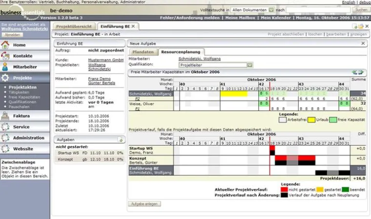 Bild: Cassini steuert Projekte mit Business Essentials