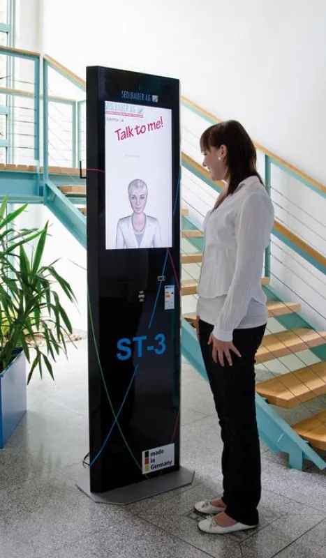 Das talkingTerminal als virtueller Pförtner.