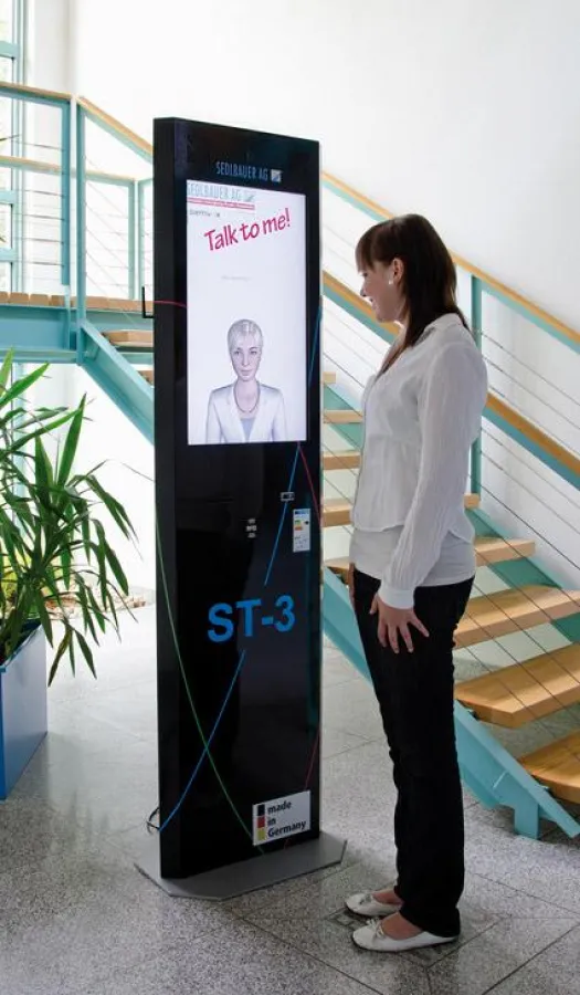 Das talkingTerminal als virtueller Pförtner.