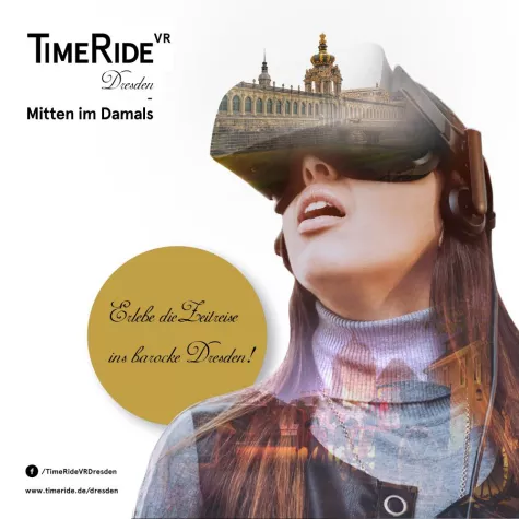Bild: Die Virtual-Reality-Zeitreise TimeRide VR eröffnet noch in diesem Jahr in Dresden