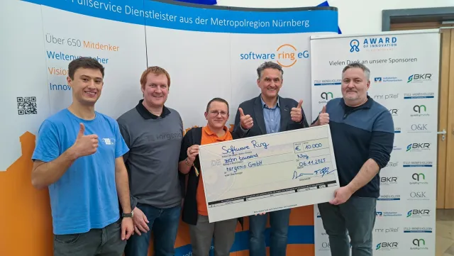 Bild: targenio gewinnt den Award of Innovation 2025