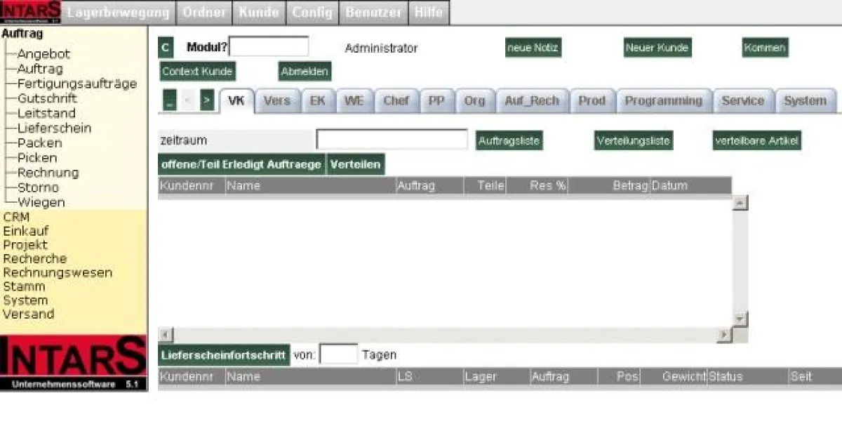 Screenshot IntarS 5.1