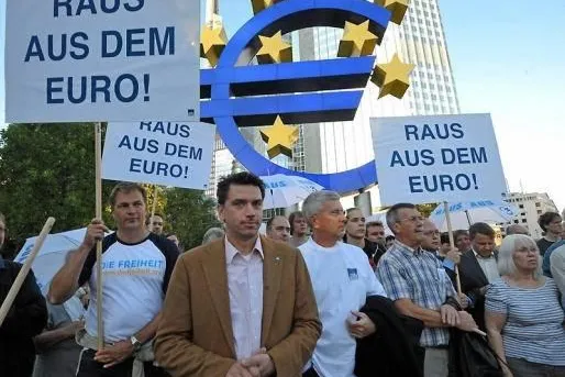 Bild: Protest gegen den Euro-Wahnsinn