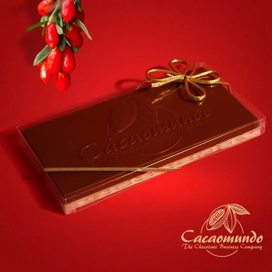 Neu bei Cacaomundo - Zartbitterschokolade mit Goji-Beeren