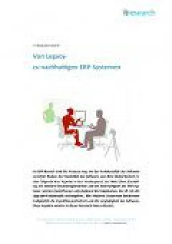 IT Research Note: Von Legacy- zu nachhaltigen ERP-Systemen Bild: IT Research Note: Von Legacy- zu nachhaltigen ERP-Systemen