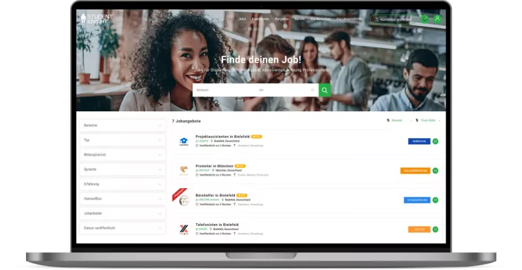 STUDENTKNIGHT - Jobbörse & Kandidatenpool mit über 620.000 Follower Bild: STUDENTKNIGHT - Jobbörse & Kandidatenpool mit über 620.000 Follower