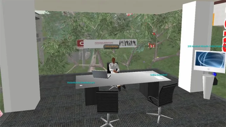 Bild: Erste deutsche Personalberatung eröffnet ein Büro in der Internet-Community "Second Life"