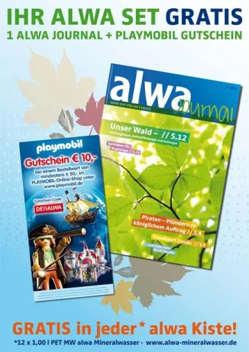 alwa Mineralwasser-Zugabeaktion unterstützt Handel Bild: alwa Mineralwasser-Zugabeaktion unterstützt Handel
