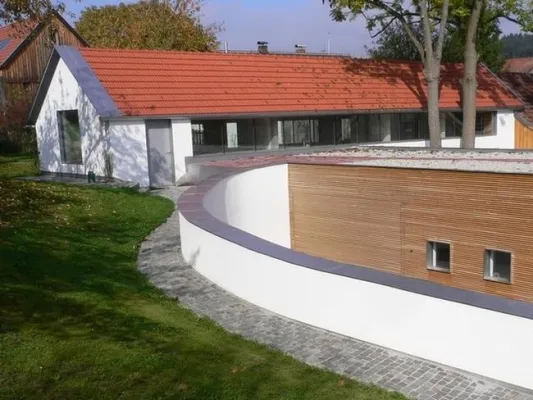 Bild: Passivhaus-Standard mit zweischaligem Ziegelmauerwerk