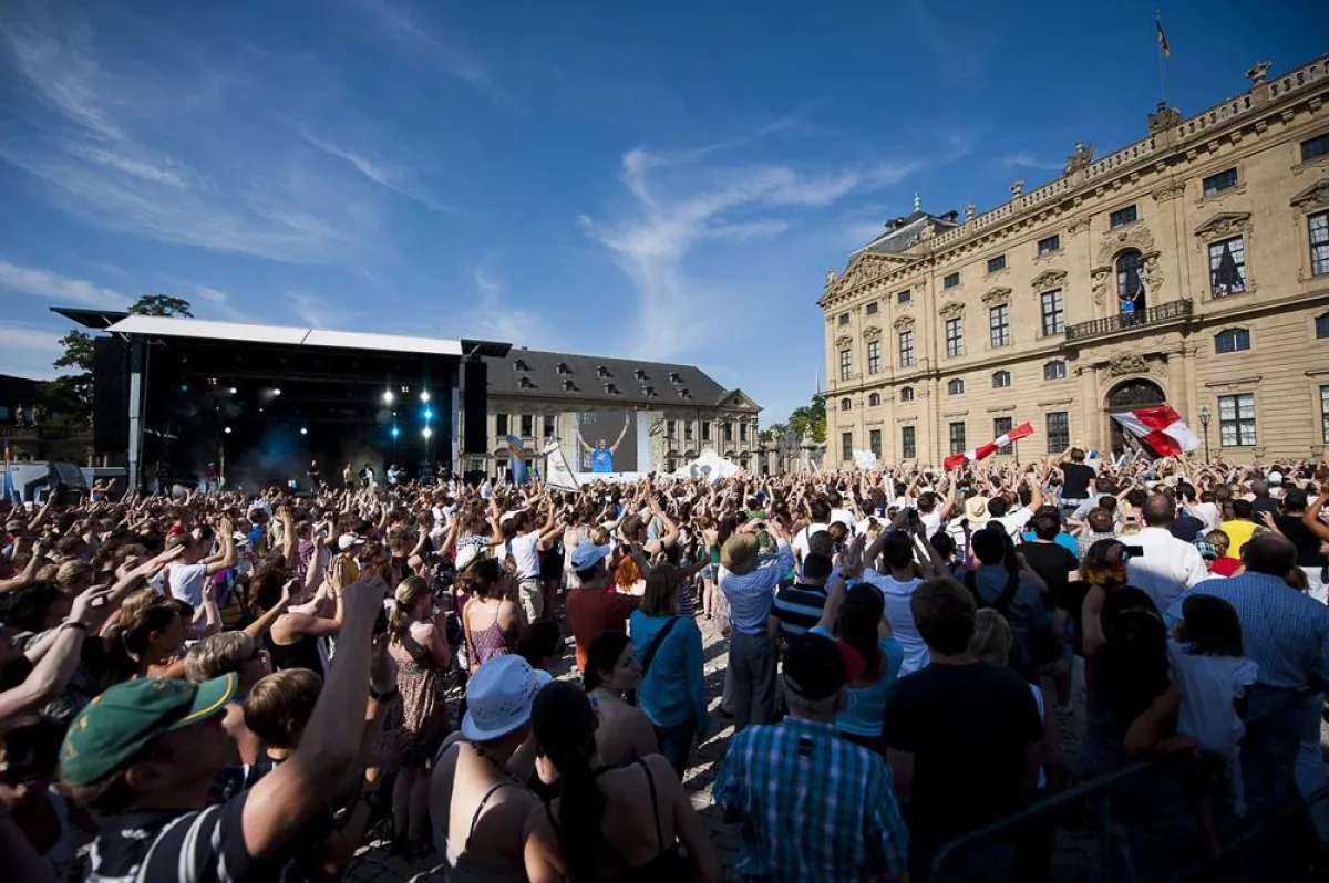 Ankunftsfeier Dirk Nowitzki in Würzburg nach dem NBA Sieg. Foto: AMBION GmbH