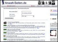 Bild: Anwalt-Seiten.de erreicht Platz 3 unter den Online-Anwaltsverzeichnissen