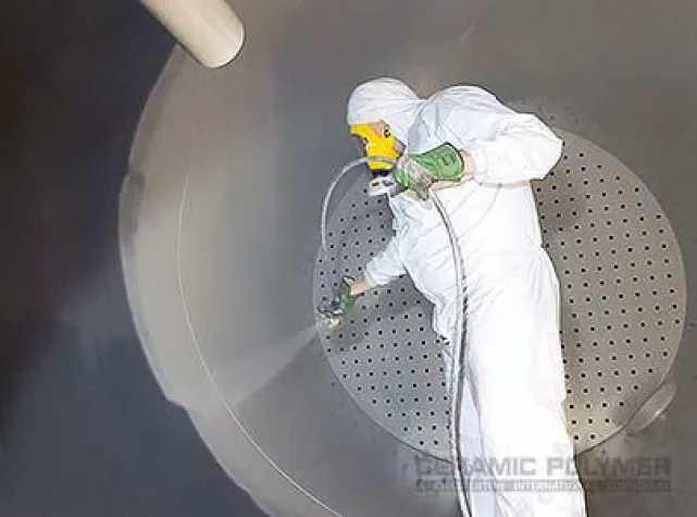 Ceramic Polymer: Innenbeschichtung von großformatigen Kies- und Aktivkohlefiltertanks mit PROGUARD CN 200 Bild: Ceramic Polymer: Innenbeschichtung von großformatigen Kies- und Aktivkohlefiltertanks mit PROGUARD CN 200