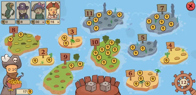 Bild: Veröffentlichung des digitalen Brettspiels "Jagd zum Piratenschatz" – Mathe lernen für Erstklässler