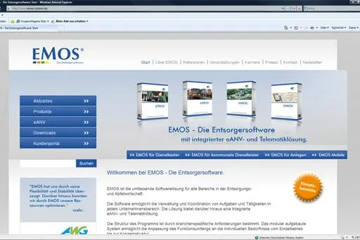 Bild: EMOS mit neuem Internetauftritt online