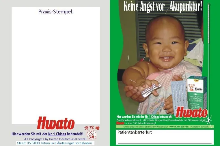 Bild: Keine Angst vor Akupunktur - Zeitgemäß mit feinsten silikonfreien Akupunkturnadeln in der TCM