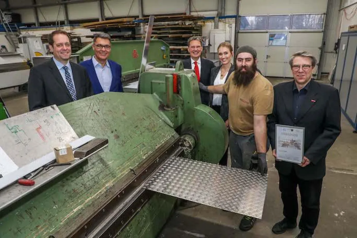 „Match & Win“- Urkundenverleihung an die Walter Viet Stahl- und Metallbau GmbH