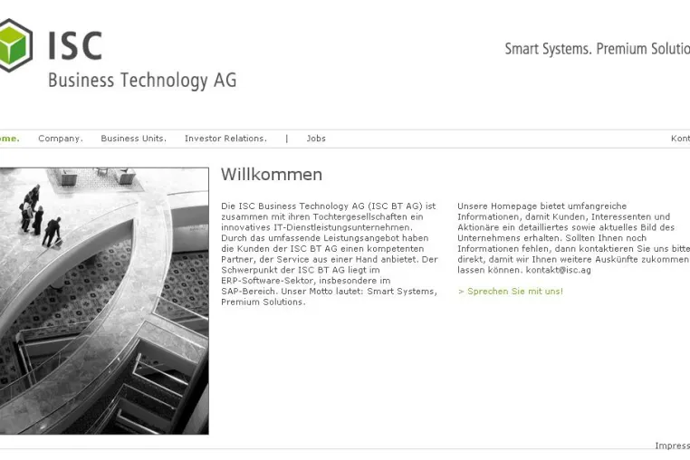 ISC Business Technology AG: ISC-Gruppe gewinnt SAP-Auftrag im Logistikbereich von Rohde & Schwarz Bild: ISC Business Technology AG: ISC-Gruppe gewinnt SAP-Auftrag im Logistikbereich von Rohde & Schwarz