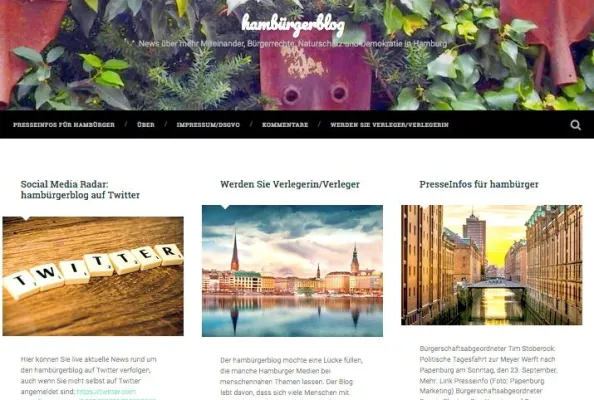 Bild: Neuer Blog „hambürgerblog“ will Bürgerengagement in Hamburg fördern