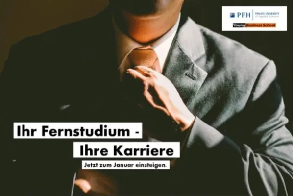Ihr Fernstudium - Ihre Karriere: Berufsbegleitend zum Bachelor mit der PFH Göttingen und Young Business School Bild: Ihr Fernstudium - Ihre Karriere: Berufsbegleitend zum Bachelor mit der PFH Göttingen und Young Business School