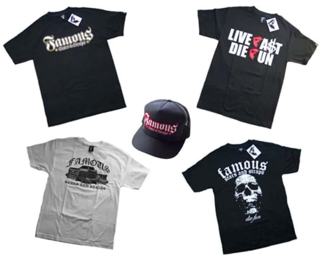 T-Shirts und Cap von Famous Stars n Straps