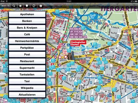 Bild: Handy Stadtplandienst für das iPad