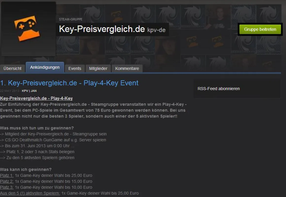 Key-Preisvergleich.de - Steamgruppe