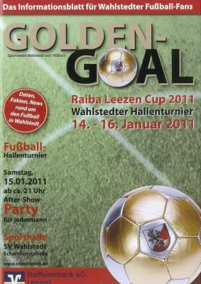 Bild: Fußball-Hallenturnier des SV Wahlstedt um den Raiba-Leezen-Cup vom 14.01.2011 – 16.01.2011