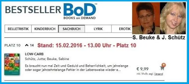 Bild: TOP TEN von allen Sachbüchern bei BoD