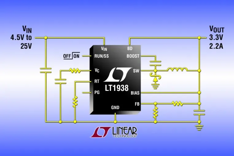 Bild: DC/DC-Abwärtsregler mit 2,8MHz Schaltfrequenz in einem nur 3mm x3mm großen DFN-Gehäuse