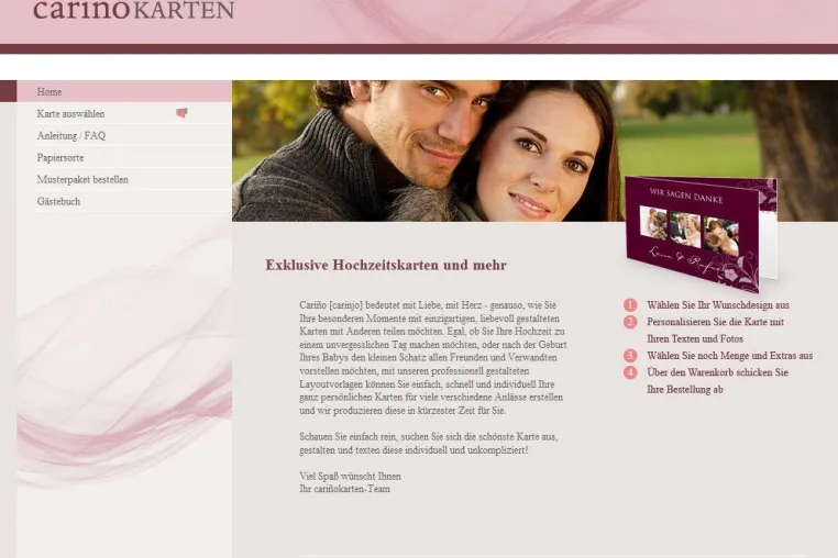 Mit Cariñokarten geht ein neues Druckportal für Karten aller Art online Bild: Mit Cariñokarten geht ein neues Druckportal für Karten aller Art online