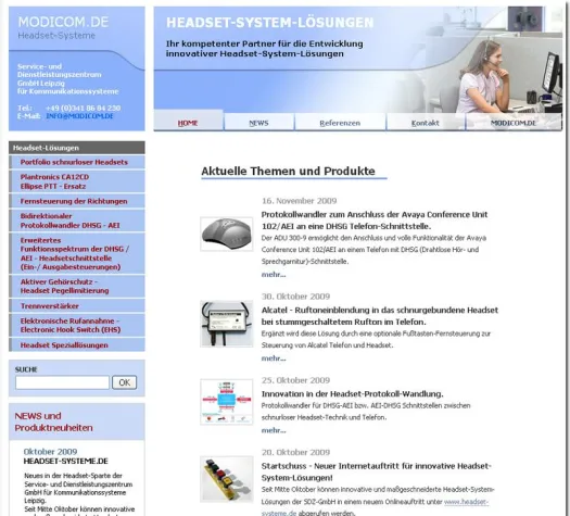 Bild: Startschuss - Neuer Internetauftritt für innovative und professionelle Headset-System-Lösungen