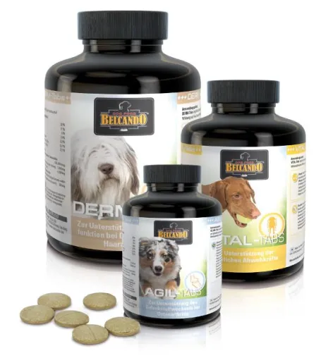 BELCANDO® Tabs – fünf Sorten leckere Nahrungsergänzung für Hunde Bild: BELCANDO® Tabs – fünf Sorten leckere Nahrungsergänzung für Hunde