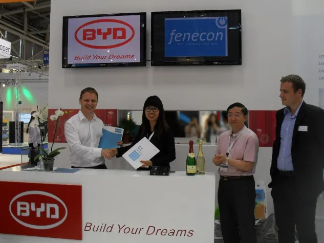 Bild: BYD und FENECON unterzeichnen Vertrag über 1000 Stromspeichersysteme